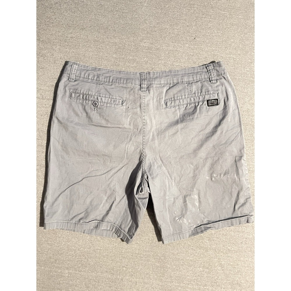 O'Neill Men's Gray Chino Shorts Size 36 Casual Surf Skate Flat Front Shorts - Picture 7 of 9